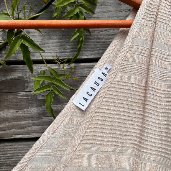 LACAUSA Sleeveless Dusty Blush Maxi Dress, Size Medium - Picture 2 of 5